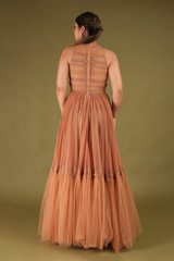 Brown Cord Razer Back GownDSC04236 2